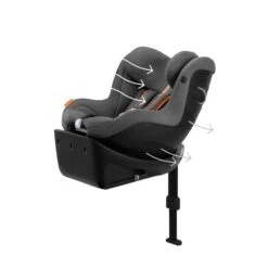 CYBEX Sirona Gi I-Size Plus Lava Grey Ab Geburt Bis 105 Cm (ca. 4 Jahre) 9 CYBEX Sirona Gi I-Size Plus Lava Grey Ab Geburt Bis 105 Cm (ca. 4 Jahre) -Babyprodukte cyb 23 eu y045 sironagi plus lagr airventilation print medium