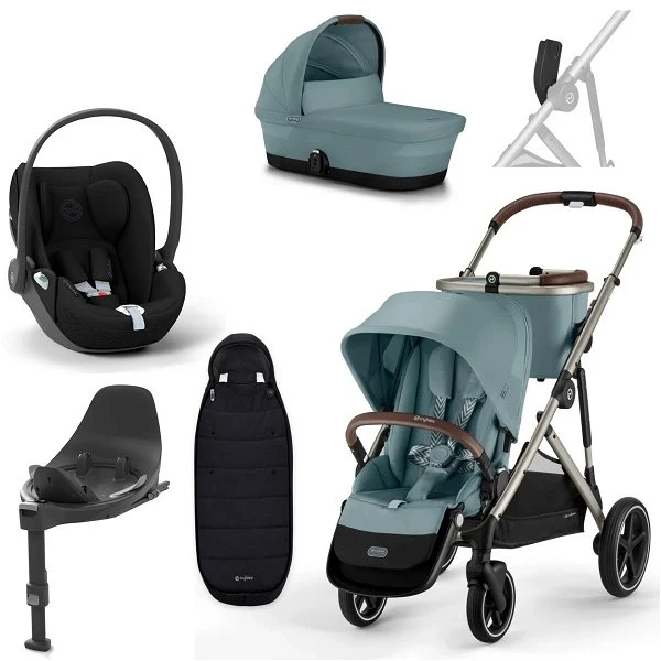 CYBEX Gazelle S Kinderwagen Sky Blue + Cloud T I-Size + Zubehör Bundle 1 CYBEX Gazelle S Kinderwagen Sky Blue + Cloud T I-Size + Zubehör Bundle
