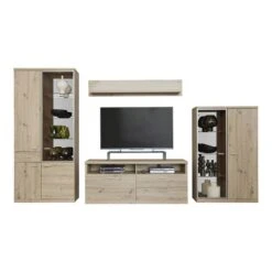 Trendteam Echo Anbauwand Artisan Eiche Melamin