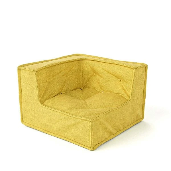 Nature Kid Kindersitzecke In Gelb Mit Anti-rutsch Unterboden 1 Nature Kid Kindersitzecke In Gelb Mit Anti-rutsch Unterboden