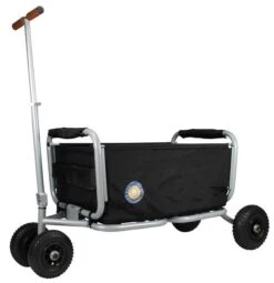 Beachtrekker LiFe Bollerwagen Schwarz Stabil Und Leicht Inkl. Feststellbremse