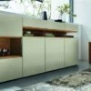 Hülsta Neo Sideboard 4 Schubladen Lack Seidengrau