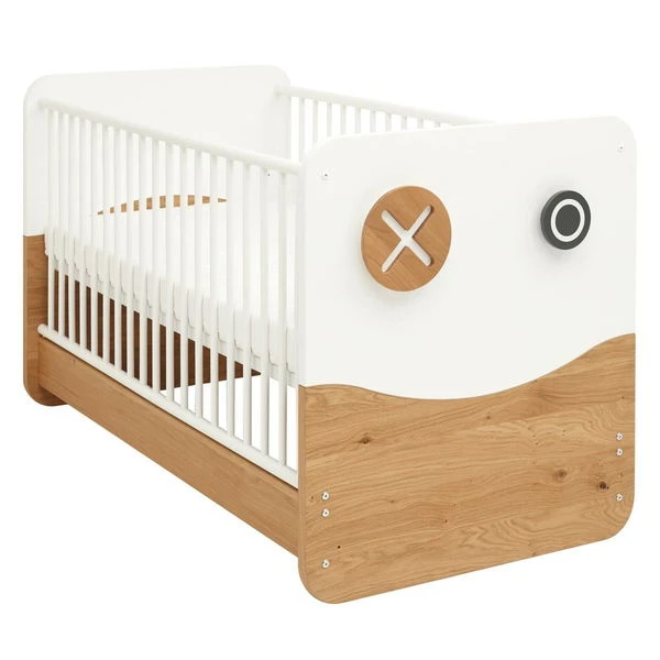 Hülsta Now! Minimo Kinderzimmer 2-türig Schneeweiß/Natureiche Inkl. Wickelaufsatz 2 Hülsta Now! Minimo Kinderzimmer 2-türig Schneeweiß/Natureiche Inkl. Wickelaufsatz – Bild 2