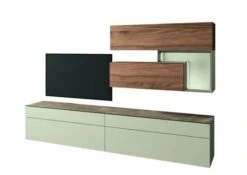 Hülsta Tetrim Wohnwand 2-teilig Lack Seidengrau -Babyprodukte huelsta tetrim wohnen 177096f4