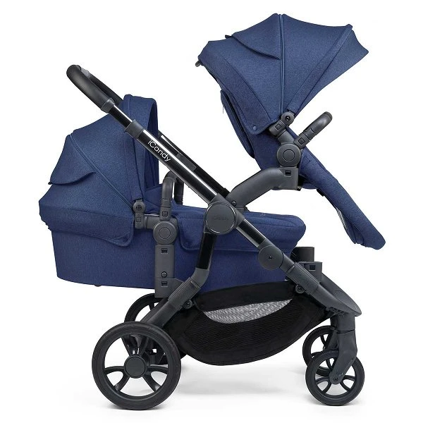 ICandy Orange Double Combo Royal Blue Marl Geschwisterkinderwagen | Inkl. Praktischem Zubehör – Bild 2