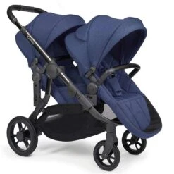 ICandy Orange Double Combo Royal Blue Marl Geschwisterkinderwagen | Inkl. Praktischem Zubehör -Babyprodukte icandy orange royal blue twin 3 4 su su wf tandem wf