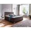 Meise Isa Boxspringbett 200 X 200 Cm Braun Kunstleder - Inklusive Lieferung