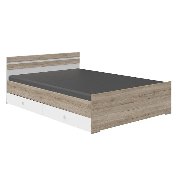 Wimex Joker Jugendbett 140x200 Cm San Remo-Eiche-Nachbildung / Weiß 1 Wimex Joker Jugendbett 140x200 Cm San Remo-Eiche-Nachbildung / Weiß