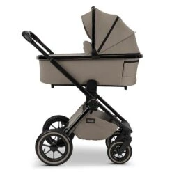 Moon Gio Plus Kombi-Kinderwagen Mud/black Chrome Zubehör Bundle -Babyprodukte k24 gioplus 64940610 wanne mud 622 3 right 1