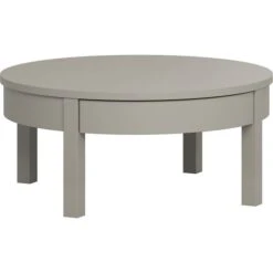 VOX Simple Kaffeetisch Niedrig Grau Ø80 Cm