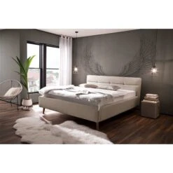 Meise Möbel Lotte Bett Beige Mit Bettkasten Und Federholzrahmen 180 X 200 Cm