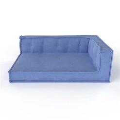 Nature Kid Palettensofa Ecke Rechts Blau Mit Recycelter Schaumstofffüllung