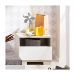 Paidi Carlo Nachtkommode - 1 Schubkasten, 1 Fach Kreideweiß/Fichte-Vintage - Zum Aktionspreis