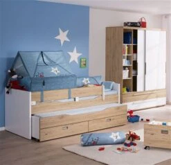 Paidi Fionn Jugendzimmer Mit Schmalem Schrank Mit Umbaufähigem Kojenbett 90x200 Cm