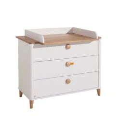 Paidi Lotte & Fynn Sparset - Steiff By PAIDI Babybett & Wickelkommode - Kreideweiß/Eiche Massiv -Babyprodukte paidi lottefynnwickelkommode 4