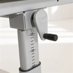 Paidi Marco 2 130 GT Schreibtisch Kreideweiß 130 X 70 Cm, Platte Geteilt - Gestellfarbe Silber -Babyprodukte paidi marco2kurbel detail 7