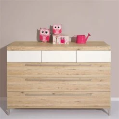 Paidi Remo Wickelkommode 6 Schubkästen Inkl. Wickelaufsatz, Frachtfrei Zum Aktionspreis -Babyprodukte paidi remo kommode 6s eiche kreideweiss 2 2