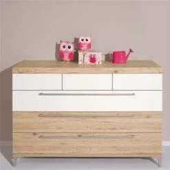 Paidi Remo Wickelkommode 6 Schubkästen Inkl. Wickelaufsatz, Frachtfrei Zum Aktionspreis -Babyprodukte paidi remo kommode 6s eiche kreideweiss 3 3