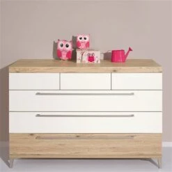 Paidi Remo Wickelkommode 6 Schubkästen Inkl. Wickelaufsatz, Frachtfrei Zum Aktionspreis -Babyprodukte paidi remo kommode 6s eiche kreideweiss 4 3