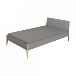 Paidi Sten Traumliege Eiche/grau - Gepolstert Aschblau 120x200 Cm