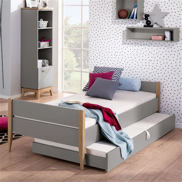 Paidi Sten Jugendzimmer Schiefergrau/Eiche Massiv Mit Schrank 3T 1S - Zum Aktionspreis 2 Paidi Sten Jugendzimmer Schiefergrau/Eiche Massiv Mit Schrank 3T 1S - Zum Aktionspreis – Bild 2