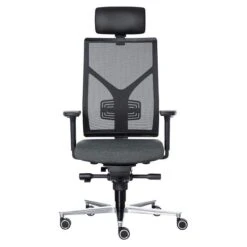 Rovo R16 3040 EB Drehstuhl Semianilin-Leder Mit ERGO-BALANCE