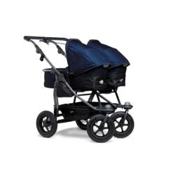 Tfk Duo Kombi Kinderwagen Marine Zwillingswagen Mit Luftrad-Set