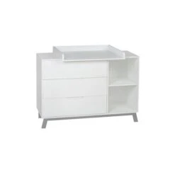 Schardt Florence Wickelkommode Fußgestell Massivholz - Inkl. Wickelaufsatz