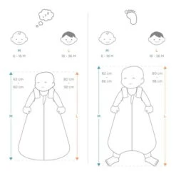 Ergobaby On The Move Schlummersack M 6-18 Bamboo Mittel TOG 1.0 8 Ergobaby On The Move Schlummersack M 6-18 Bamboo Mittel TOG 1.0 -Babyprodukte sizing otm 4 5 4