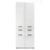 Trendteam Skin Hochschrank Breit Weiß Hochglanz