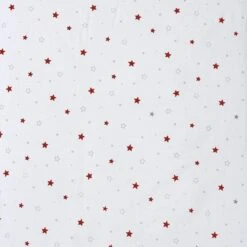 Schardt Laufgitter Basic Buche Massiv Weiß 100 X 100 Cm, Mit Laufrollen, Folie Sternchen Rot -Babyprodukte stoff sternchen rot 1