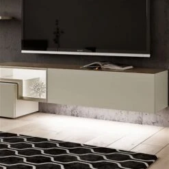 Hülsta Tetrim Wohnwand 1 - Lack-Ausführung Vitrine, Sideboard & Wandbord 8 Hülsta Tetrim Wohnwand 1 - Lack-Ausführung Vitrine, Sideboard & Wandbord -Babyprodukte tetrim beleuchtung