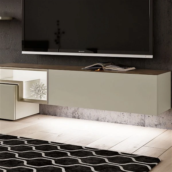 Hülsta Tetrim Wohnwand 1 - Lack-Ausführung Vitrine, Sideboard & Wandbord 4 Hülsta Tetrim Wohnwand 1 - Lack-Ausführung Vitrine, Sideboard & Wandbord – Bild 4