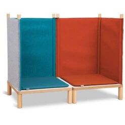 Timkid Sila Couch Klein Petrol/orange Kissen Petrol/orange
