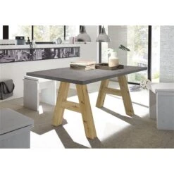 Mäusbacher The Big System Esstisch 140x90 Cm Farbe + Gestell Wählbar | Mit Gerader Kante