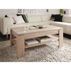 Trendteam Universal Couchtisch Eiche Sägerau Hell