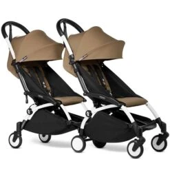 BABYZEN™ YOYO² Doppelbuggy Toffee Gestell White