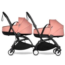 Babyprodukte -Babyprodukte yoyo connect yoyo 2 profile twin bassinet black frame ginger web