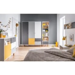 VOX Concept Jugendzimmer 3türig Saffron White/grey/graphite